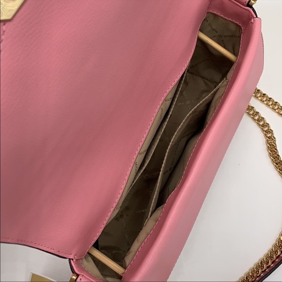 Michael Kors Kinsley Medium Flap Shoulder Bag Crossbody in Blossom Multi - Picture 8 of 15